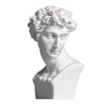 Miniatyrbilde 5 av 5: 2.4 Tommers Klassisk Resin Gresk Hode Byste Statue Skulptur Figur Hjemmeinnredning Statue (David) David