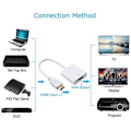 Pikkukuva 3 / 5: 1 kpl musta HDMI-VGA-sovitin, uros-naaras-muunninsovitin 10
