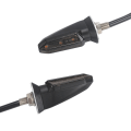 Miniatyrbillede 3 af 5: 4 stk. 3LED motorcykel blinklys - sort E1 til Hon