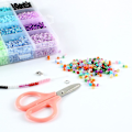 Miniatyrbilde 3 av 5: Glass Seed Beads, Letter Beads With Lobster Clasp Elastic Cords, Open Jump Ring And Packaging Box, Used For Jewelry