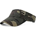 Miniatyrbilde 3 av 4: Sommer Solskjerm Cap Print Sport Tennis Visirer Hatt for Kvinner Jenter Camo Grønn Camo Green