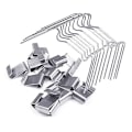 Miniatyrbilde 1 av 3: 50 stk drivhusglass glasur W-klips og 50 overlappende Z-klips