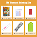 Pikkukuva 5 / 5: 5D DIY-timanttimaalausnumerosetti, koiran joululahja, täysi pyöreä