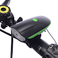 Miniatyrbillede 5 af 5: Cykellampe 7588 Horn Lampe Forlygte USB Opladning MTB Vandtæt