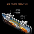 Miniatyrbillede 2 af 2: Metal Smartphone Mobil Gaming Trigger til Pubg Mobil Gamepad Fire Aim Button L1r1 Key Shooter Pubg Controller Triggers