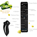 Miniatyrbilde 2 av 5: 2 stk. 2-i-1 fjernkontroll for Wii med Motion Plus og Nunchuck,