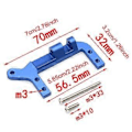 Pikkukuva 3 / 5: CNC Alumiininen Servokiinnike RC Auton Varaosa Korkean Suorituskyvyn Kevyt RC Auton Osa 1/10 RC Crawler Autolle TRX 4 (Sininen)