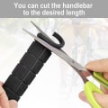 Miniatyrbillede 5 af 5: Par ergonomiske cykelgreb i skridsikkert blødt gummi (sort)