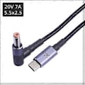 Miniatyrbillede 5 af 5: Praktisk PD140W Computer Opladerkabel Effektiv Strømforsyning & Hurtig Data Synkronisering til Laptops, Notebooks 1
