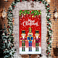Miniatyrbild 5 av 5: God Jul Dörrömslag Julduk Snöflinga Nötknäppare B