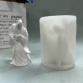Miniatyrbillede 1 af 4: Silikone stearinform, 3D terning mystisk kriger stearinproduktion