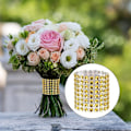 Miniatyrbilde 4 av 5: 10 stk Gull Serviettringer Blanke Rhinestone Serviettringer Bryllup Na