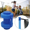 Miniatyrbillede 3 af 5: 8 stk. trampolin stang hætter, holdbare trampolin indhegning stang hætter, fortykkede trampolin dæksel hætte til net krog trampolin forsyning blå, diameter 25mm