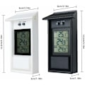 Miniatyrbild 3 av 5: Växthus Termometer Väggmontering Max Min Digital Odlingstermometer