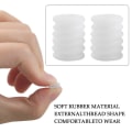 Miniatyrbillede 3 af 5: 100 stk. silikonespænder til snore, elastisk reb, plastikledning, justerbar spænde, elastisk justeringsspænde, sort
