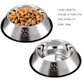 Miniatyrbillede 4 af 5: XL-30cm/2 skåle rustfrit stål hundeskåle  Hundefoder skål med skridsikre gummibase  Store kæledyrsskåle og vandskåle