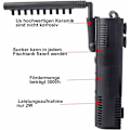 Miniatyrbilde 3 av 5: Akvariefilter Internt filter Internt filterpumpe med spray R