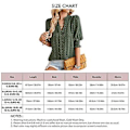 Miniatyrbilde 4 av 5: Dame Halv Erme V-hals Topp Elegant Moderne Ensfarget Puff Erme Elastisk Rynket Mansjett Skjorte Bluse (XLOD Grønn) OD Green XL