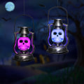 Miniatyrbillede 3 af 4: Halloween Retro Festival Dekoration Lanterne LED Udendørs Hængende Lanterne Sort
