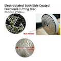 Miniatyrbillede 2 af 5: 1 stk. diamantskive 125 mm dobbeltsidet galvaniseret savklinge til C