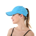 Miniatyrbillede 1 af 4: Wekity Dame Kryds Ponytail Baseball Cap