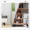Miniatyrbillede 2 af 5: 4 stk. Sofa Møbel Bordben, Velegnet, Justerbar Højde, Aluminium, Sort