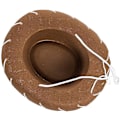 Miniatyrbild 4 av 5: 2-delad cowboyhatt för barn - bruna och röda cowboyhattar för barn