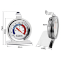 Miniatyrbild 4 av 5: Rostfritt stål kylskåpstermometer frys termometer frys termometer frys termometer termometer
