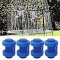 Miniatyrbillede 2 af 5: 8 stk. trampolin stang hætter, holdbare trampolin indhegning stang hætter, fortykkede trampolin dæksel hætte til net krog trampolin forsyning blå, diameter 25mm
