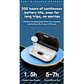 Pikkukuva 4 / 5: Mini Bluetooth-kuuloke Bluetooth 5.2 -versio Korvan sisäinen Mini Invisibl