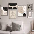 Miniatyrbillede 1 af 5: Abstrakt Linje Poster Boheme Hjem Stue Soveværelse Baggrund