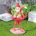 Miniatyrbillede 2 af 5: Flamingo Have Gnome Statue - Sjov Dværg Flamingo Figurer, Ya