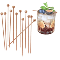 Miniatyrbild 3 av 5: 12 st rostfria fruktpinnar, cocktailpinnar, återanvändbara drinkpinnar, aptitretare, tandpetare, martinipinnar för festliga evenemang (4 färger)