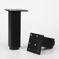 Miniatyrbild 4 av 4: Möbelben set om 4 | Design: Matt Svart | Höjd: 60 mm justerbar