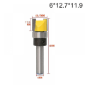 Miniatyrbilde 2 av 4: 3 stk 6mm skaft fresesett for tre, øvre og nedre lager 1/2 bladmal carpenter