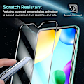 Pikkukuva 3 / 5: 3 kpl Tempered Glass -näytönsuojaa Xiaomi Redmi 10c / Xiaomi Poco C40:lle, 3 kpl takakameran suojaa, 9H kovuus, anti