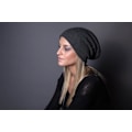 Miniatyrbillede 3 af 3: Lang beanie, varm, vinter, unisex, sort