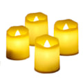 Miniatyrbilde 1 av 3: 24 stk LED-lys LED-teljus Flammeløse lys Ekte voks Elektriske lys