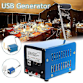 Miniatyrbillede 2 af 5: Højtydende Dynamo-oplader Bærbar Nødstrømshåndkraft Håndsving USB-opladning Nødstrømshåndsvingsgenerator