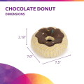 Miniatyrbillede 3 af 5: Donuts og øl holdbare plysdyr til hunde med squeaker