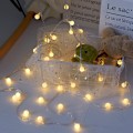 Miniatyrbillede 3 af 4: LED frostet lille kuglelampe atmosfærelampe camping kobbertråd c