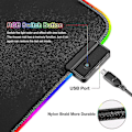 Miniatyrbillede 5 af 5: Gaming Mousepad Rgb Mousepad 800x300mm Stor Gaming Mousepad Med 14 Belysning