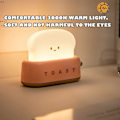 Miniatyrbillede 4 af 5: LED Toast Brød Natlampe, Sød Natlampe USB Genopladelig og