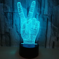 Miniatyrbild 4 av 5: Victory V Gesture 3D Ljus 7 Färg Touch Ljus Stereoskopisk 3D Vision Ljus