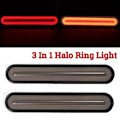 Pikkukuva 1 / 5: 2 kpl 3-in-1 Neon LED -perävaunun jarruvalo, Stop-valo, Signaalivalo L