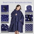 Miniatyrbillede 4 af 6: Regnfrakke Mode Unisex Regnponcho Åndbar Med Opbevaringspose