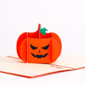 Miniatyrbillede 2 af 5: 5 stk. Halloween Pop-up-kort Vred Pumpkin Kreativ Håndlavet Pape