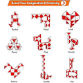 Miniatyrbild 2 av 5: 24 delar Fidget Cube Speed Cube Twist Puzzle Leksaker Magisk Linjal Fidget Leksaker Hjärngympa Pedagogiska Leksaker för Barn（A）