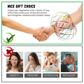 Miniatyrbilde 5 av 5: Flow Rings Toys 3d Arm Spring Magic Flow Ring Rustfritt Stål Multi Sensorisk Pedagogisk Og Interaktivt Fjærleketøy