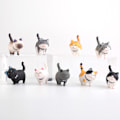 Miniatyrbillede 1 af 5: 9 stk. søde katte miniature figurer dyr katte figurer legetøj mini